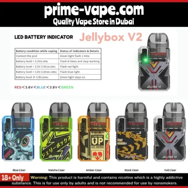 Rincoe Jellybox V2 Kit 16W 850mAh 3ml Pod System- Dubai UAE