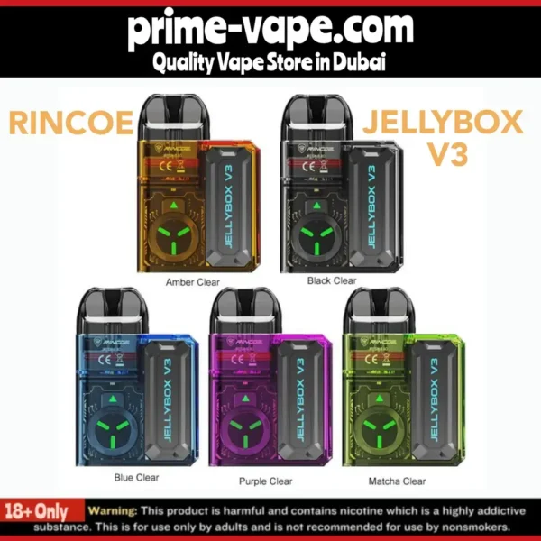 Rincoe Jellybox V3 Kit 16W 750mAh 3ml Pod System- Dubai UAE