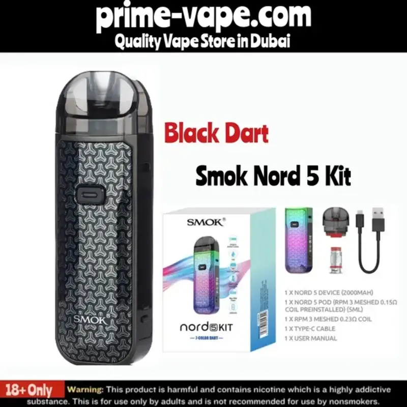 Smok Nord 5 Kit 80W Pod System 2000mAh 5ml- Prime Vape UAE