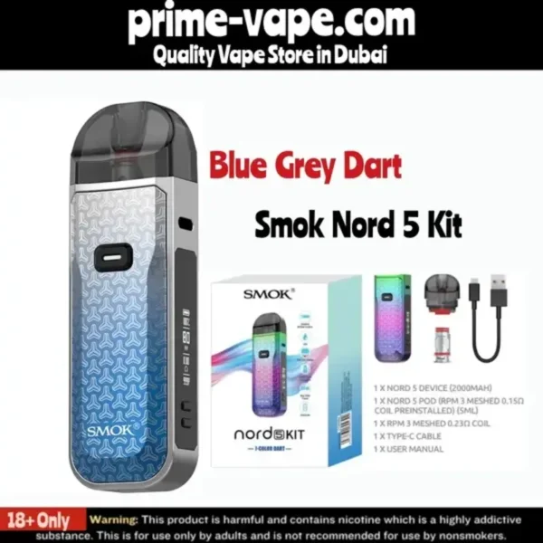 Smok Nord 5 Kit 80W Pod System 2000mAh 5ml- Prime Vape UAE