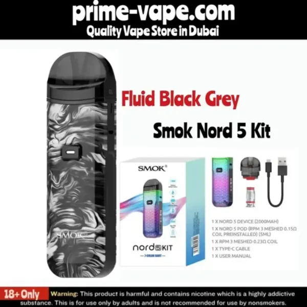 Smok Nord 5 Kit 80W Pod System 2000mAh 5ml- Prime Vape UAE