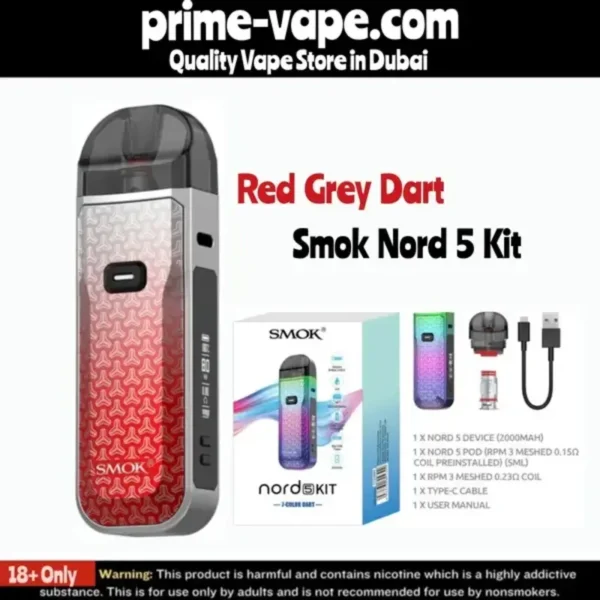 Smok Nord 5 Kit 80W Pod System 2000mAh 5ml- Prime Vape UAE