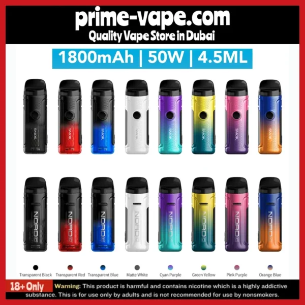 Buy Smok Nord C Pod System kit 4.5ml 1800mAh 50w- Dubai UAE