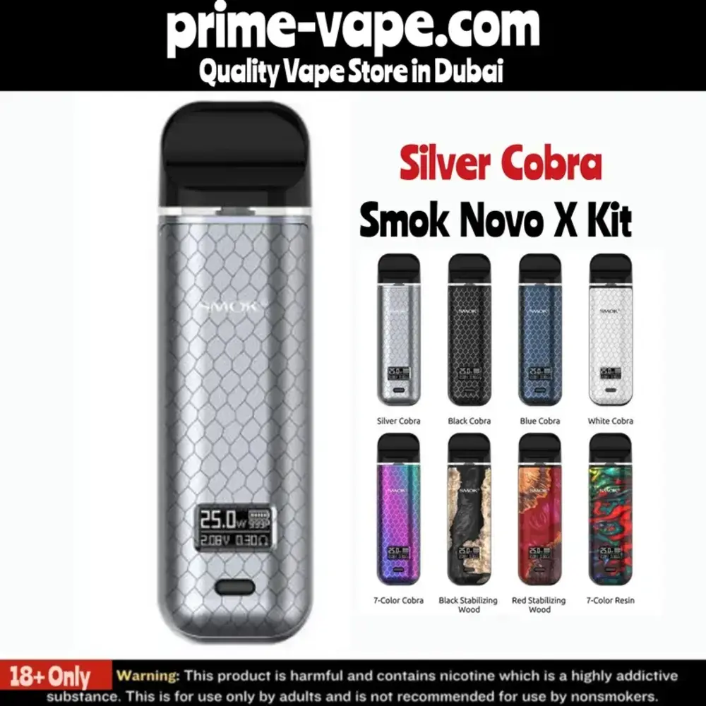 Best Smok Novo X Kit 25W 800mAh Pod System- Prime Vape UAE