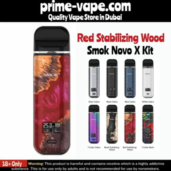 Best Smok Novo X Kit 25W 800mAh Pod System- Prime Vape UAE
