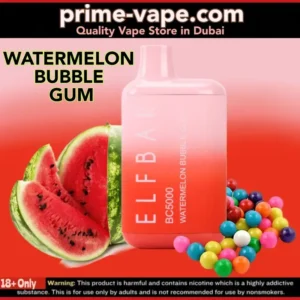 Watermelon Bubble Gum Elf Bar 5000 Puffs Disposable Vape