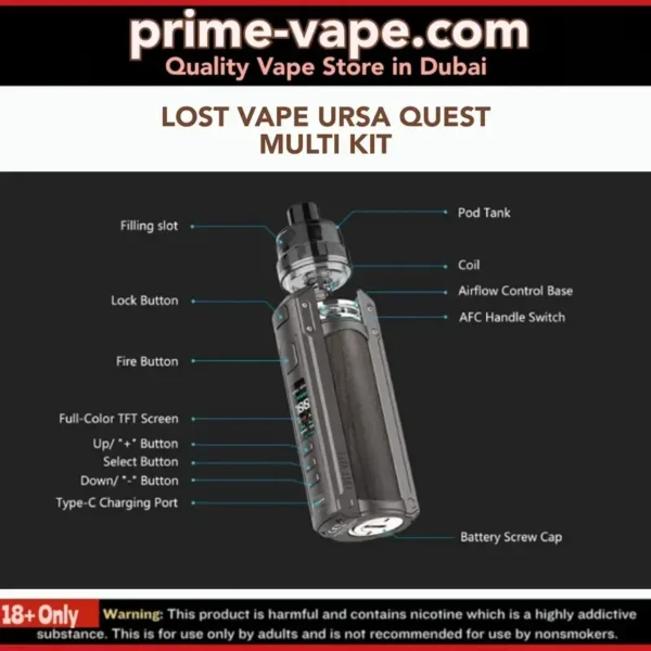 LOST VAPE URSA QUEST Multi 100W Pod Mod Kit in Dubai UAE