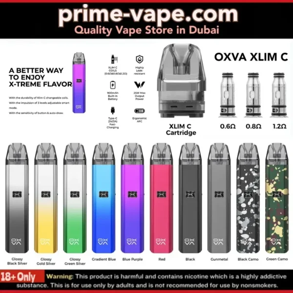 OXVA XLIM C Kit 900mAh Pod System 25W in Dubai UAE