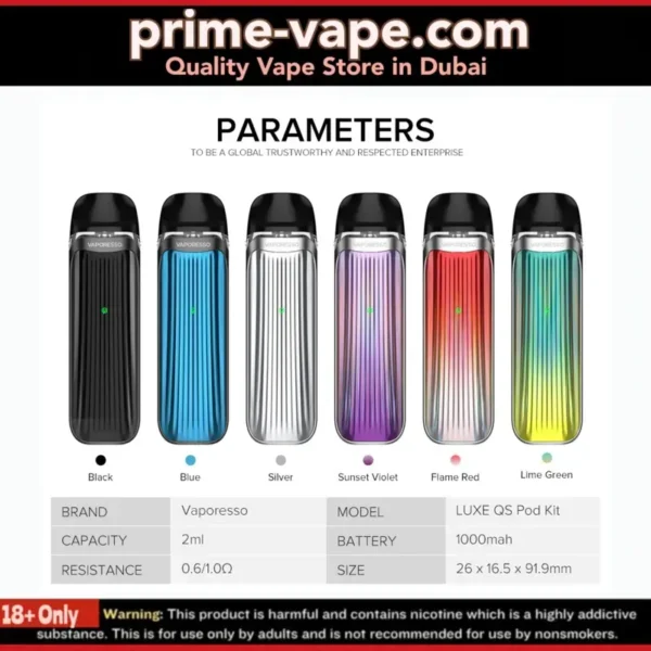 VAPORESSO LUXE QS Kit 1000mAh Pod System in Dubai UAE