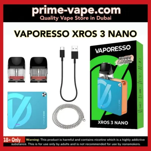 VAPORESSO Xros 3 Nano 1000mAh Pod System Kit in Dubai UAE