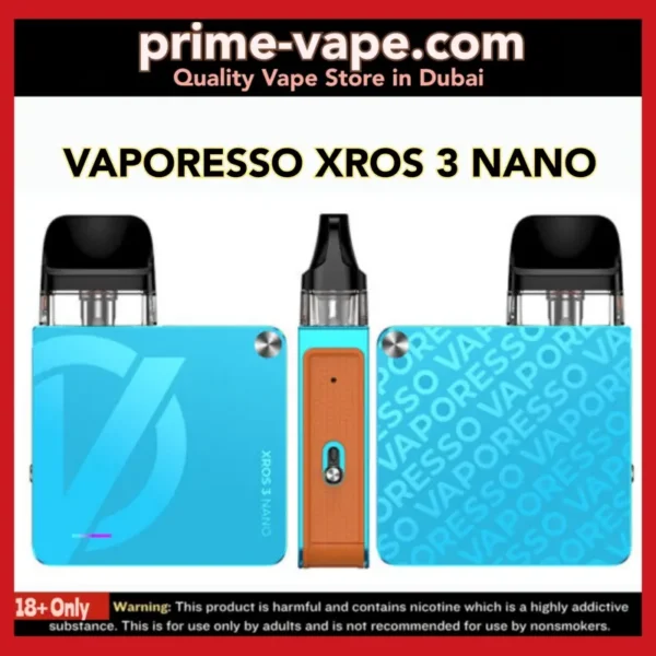 VAPORESSO Xros 3 Nano 1000mAh Pod System Kit in Dubai UAE