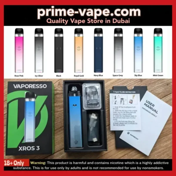 VAPORESSO XROS 3 Kit 1000mAh Pod System in Dubai UAE