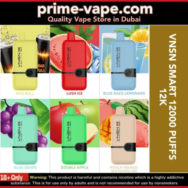 VNSN Smart 12000 Puffs Disposable Vape 12K in Dubai UAE