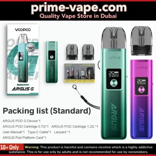 Best Voopoo Argus G Kit 25W 1000mAh Pod System in Dubai UAE