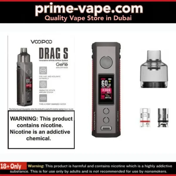 Voopoo Drag S Kit Pod System 2500mAh 60W in Dubai UAE