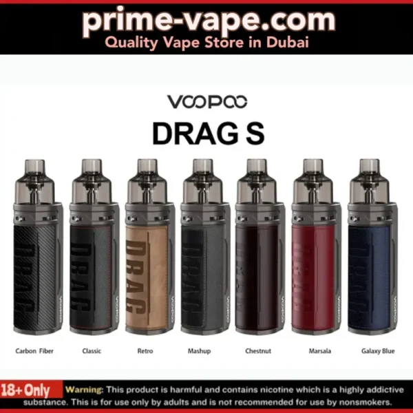 Voopoo Drag S Kit Pod System 2500mAh 60W in Dubai UAE