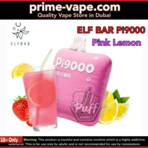 Pink Lemon Elf Bar Pi9000 Puffs Disposable Vape- Best Pod Kit