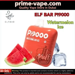Watermelon Ice Elf Bar Pi9000 Puffs Disposable Vape Kit in Dubai