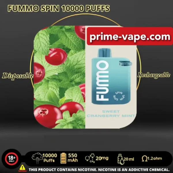 Fumo Spin 10000 Puffs Disposable Vape in Dubai UAE- FUMMO