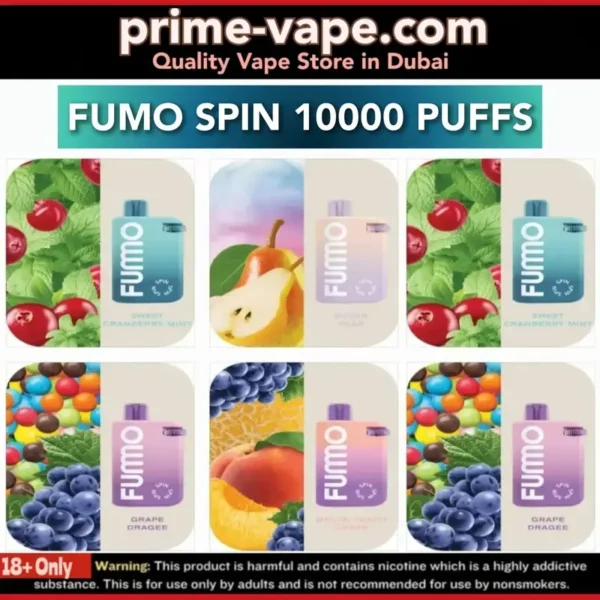 Fumo Spin 10000 Puffs Disposable Vape in Dubai UAE- FUMMO