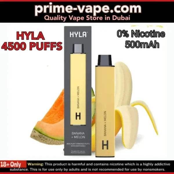 Hyla 0 Nicotine 4500 Puffs 0mg Disposable Vape in Dubai UAE