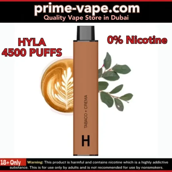 Hyla 0 Nicotine 4500 Puffs 0mg Disposable Vape in Dubai UAE