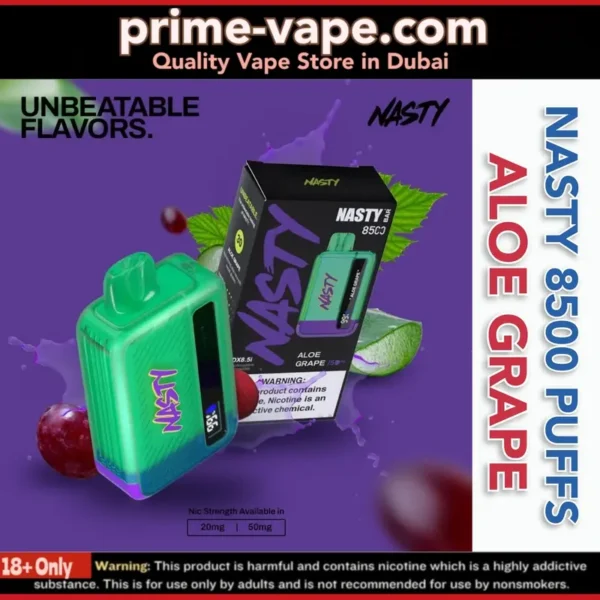 Nasty Bar 8500 Puffs Disposable Vape in 20mg / 50mg- Dubai UAE