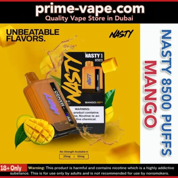 Nasty Bar 8500 Puffs Disposable Vape in 20mg / 50mg- Dubai UAE