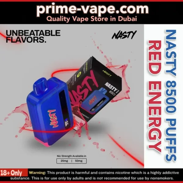 Nasty Bar 8500 Puffs Disposable Vape in 20mg / 50mg- Dubai UAE