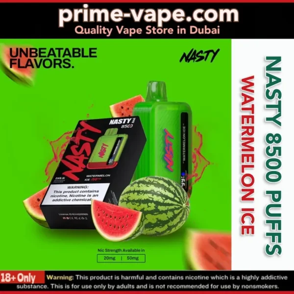 Nasty Bar 8500 Puffs Disposable Vape in 20mg / 50mg- Dubai UAE