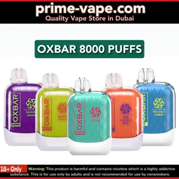 OXBAR G8000 Disposable Vape Kit in Dubai UAE- New 8000 puffs