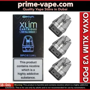 Oxva Xlim V3 Cartridge 0.6ohm 0.8ohm 1.2ohm Empty Pod- Dubai