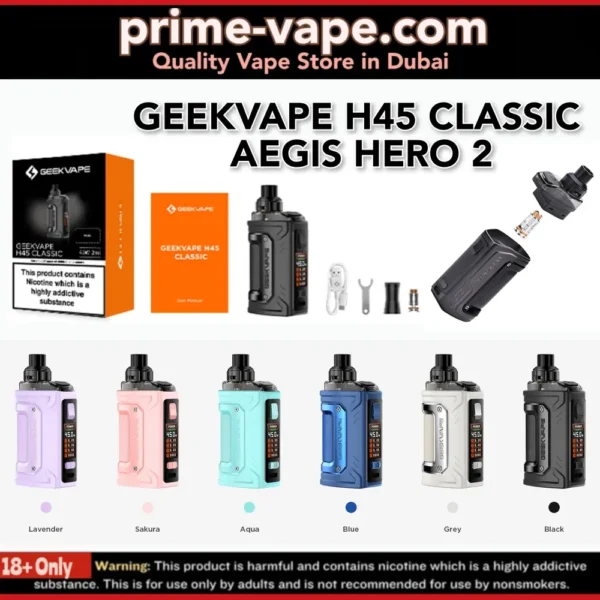 Geekvape H45 Classic Kit 45w Aegis Hero 2 Pod System in Dubai