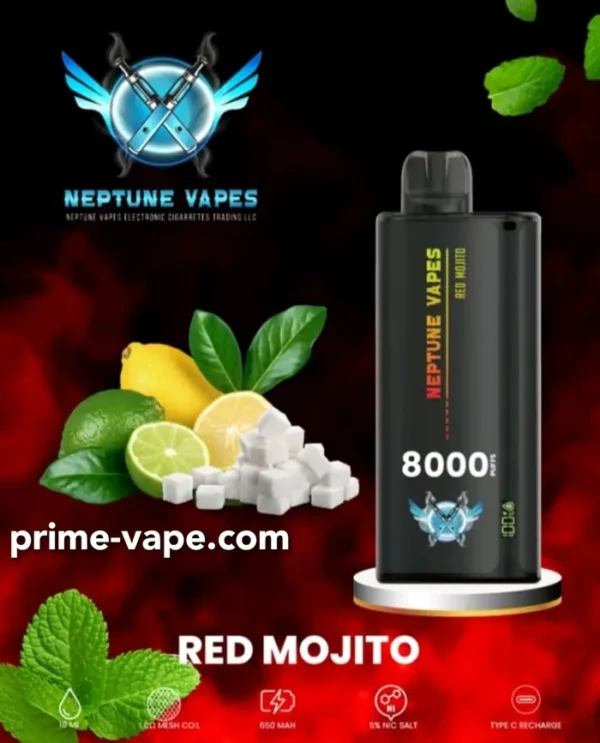 Neptune 8000 Puffs Disposable Vape in Dubai UAE- Best Kit