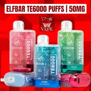 New Elfbar TE6000 Puffs Disposable Vape in Dubai | US Version
