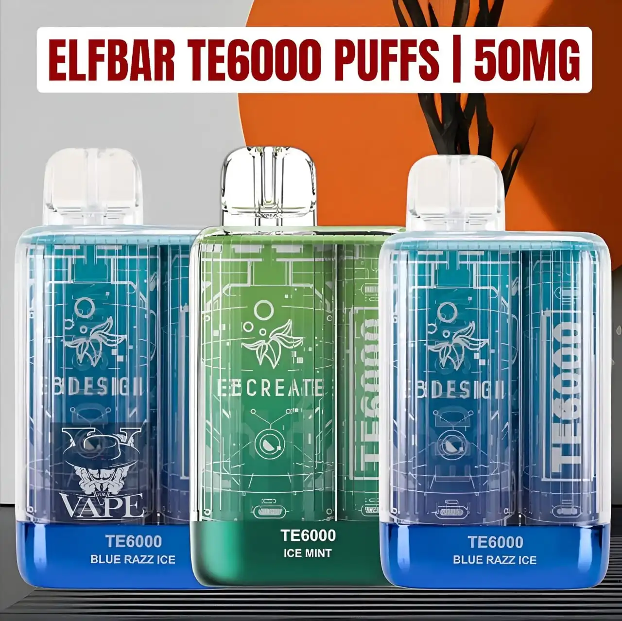 New Elfbar TE6000 Puffs Disposable Vape in Dubai | US Version