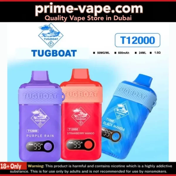 New Tugboat T12000 Disposable Vape in Dubai- Best 12000 Puffs