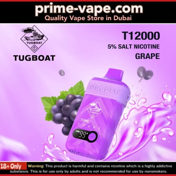 New Tugboat T12000 Disposable Vape in Dubai- Best 12000 Puffs