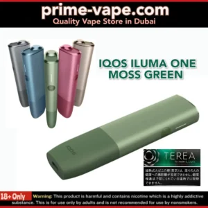 IQOS ILUMA ONE Moss Green Kit in Dubai UAE- Heets Terea