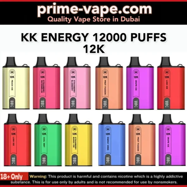 KK Energy 12000 Puffs Disposable Vape in Dubai UAE- Best 12K
