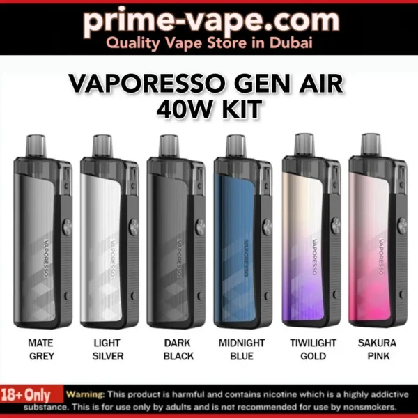 Vaporesso Gen Air 40 Kit 1800mAh 40W Pod System in Dubai