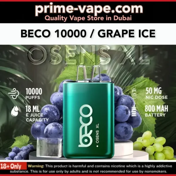 BEST BECO OSENS XL 10000 Puffs Disposable Vape- Dubai UAE