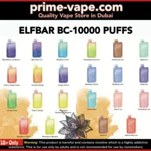New Elf Bar 10000 Puffs Disposable Vape in Dubai UAE- BC10000