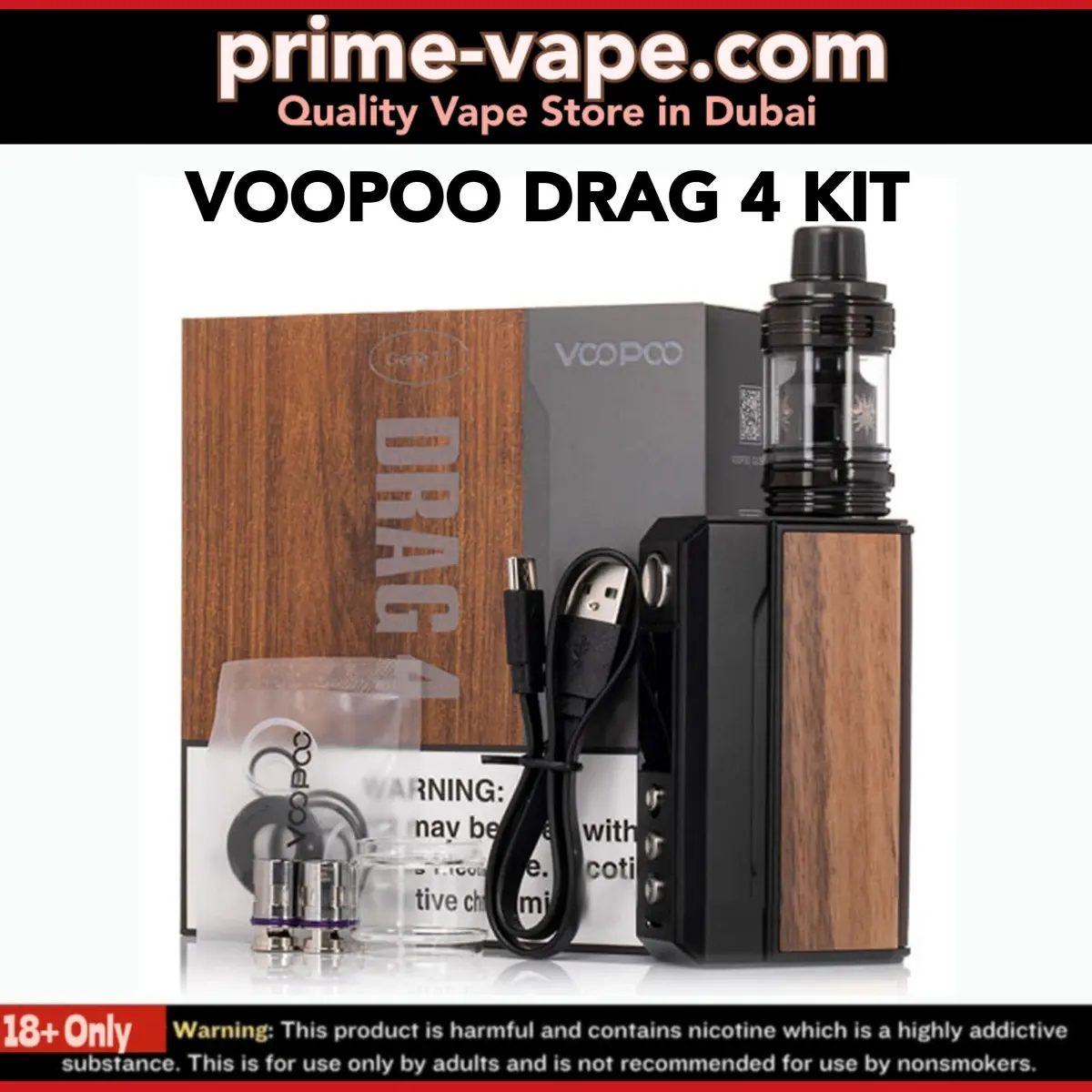 Voopoo Drag 4 Device 177W Mod Kit in Dubai | Prime Vape UAE