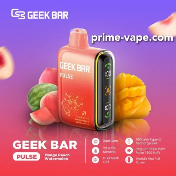 Geek Bar Pulse 15000 Puffs Disposable Vape in Dubai- Two Modes