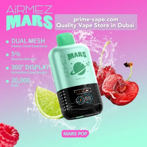 NEW AiRMEZ MARS 20000 PUFFS Disposable Vape in Dubai