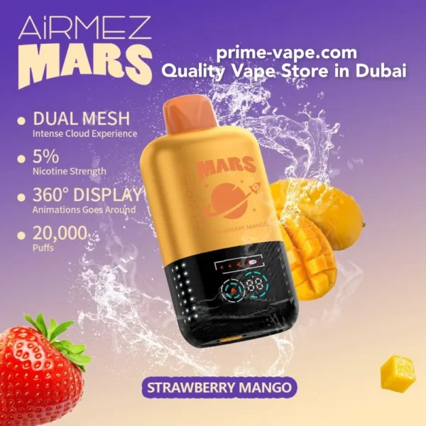 NEW AiRMEZ MARS 20000 PUFFS Disposable Vape in Dubai