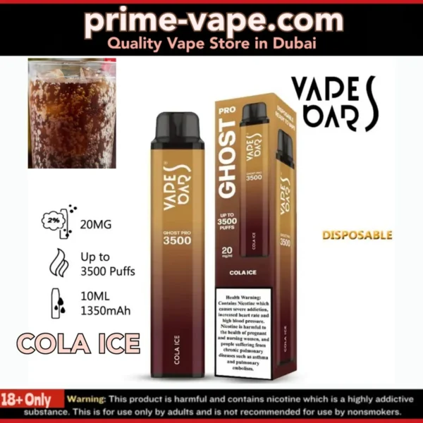 GHOST PRO COLA ICE 3500 Puffs Disposable Vape- Dubai UAE