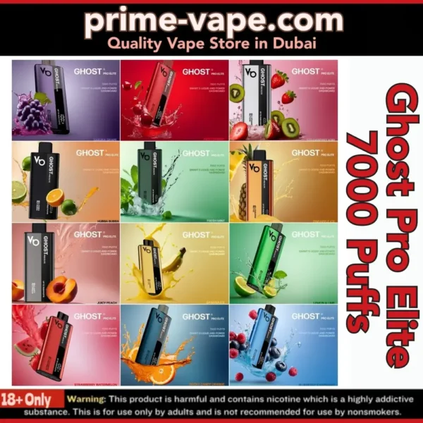 Ghost Pro Elite 7000 Puffs Disposable Vape | Vapes Bars- Dubai