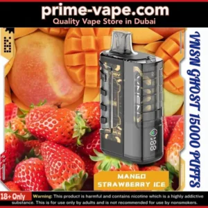 VNSN Ghost 15000 Puffs Mango Strawberry Ice Disposable Vape